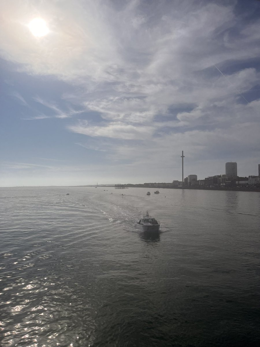 Beautiful evening in Brighton.