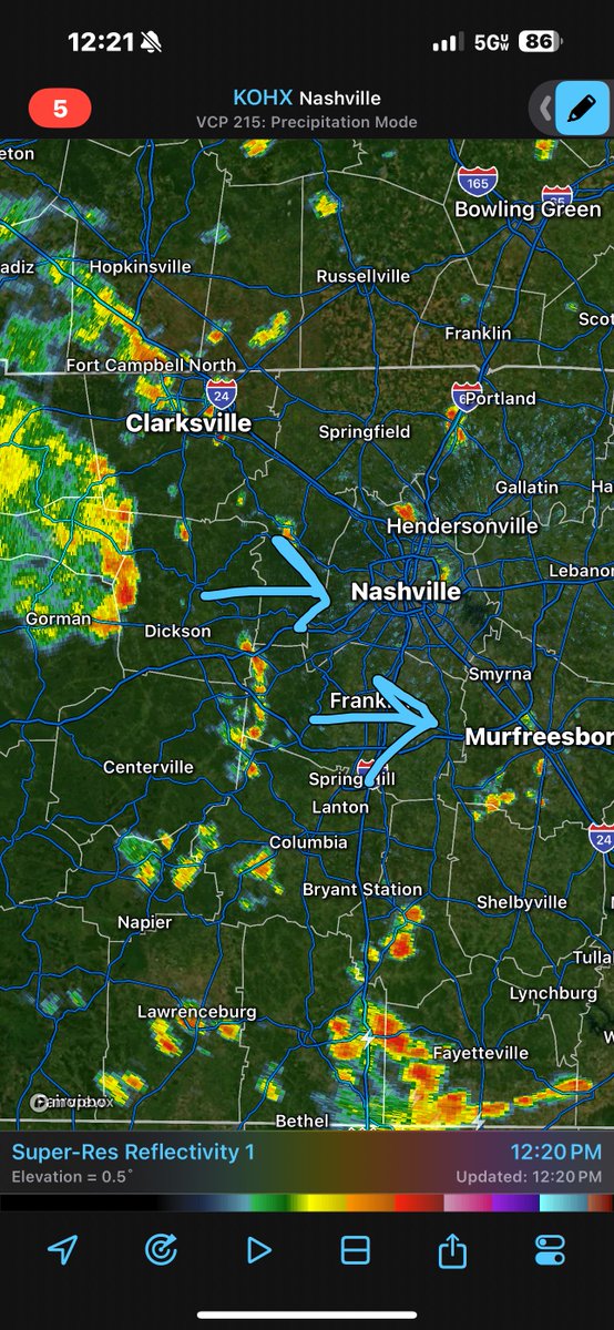 Today’s wattery begins. Scattered storms, heavy rain, some get nothing. ETAs impossible. You know the drill. Here we go! 12:22 pm