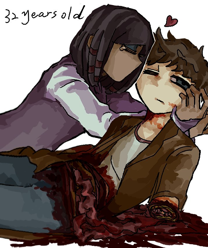 mist1823899's tweet image. Drew a picture of them as adults, because it contains blood, so it can't be endured.,Be careful when clicking.#NickyRoth #Helloneighbor