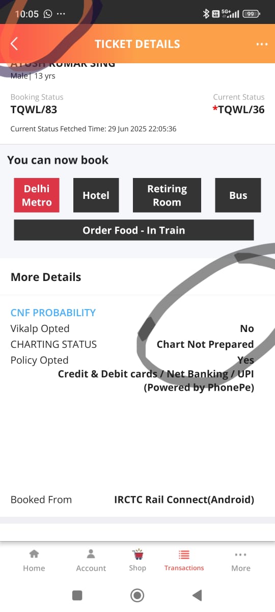 vikashkrsg7's tweet photo. I had 3 ticket in Bhrigu which leaves from Balia at 10.10 pm. There is no information about chart preparation even 5 mins before departure. How will I know whether the ticket was confirmed or remained in waiting. What a Ridiculous system .who is responsible? Check screenshot https://t.co/kMFTaEF7gp