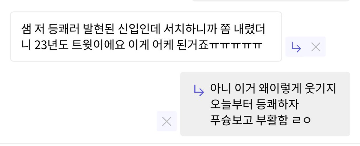 >쫌 내렸더니 23년도 트윗<