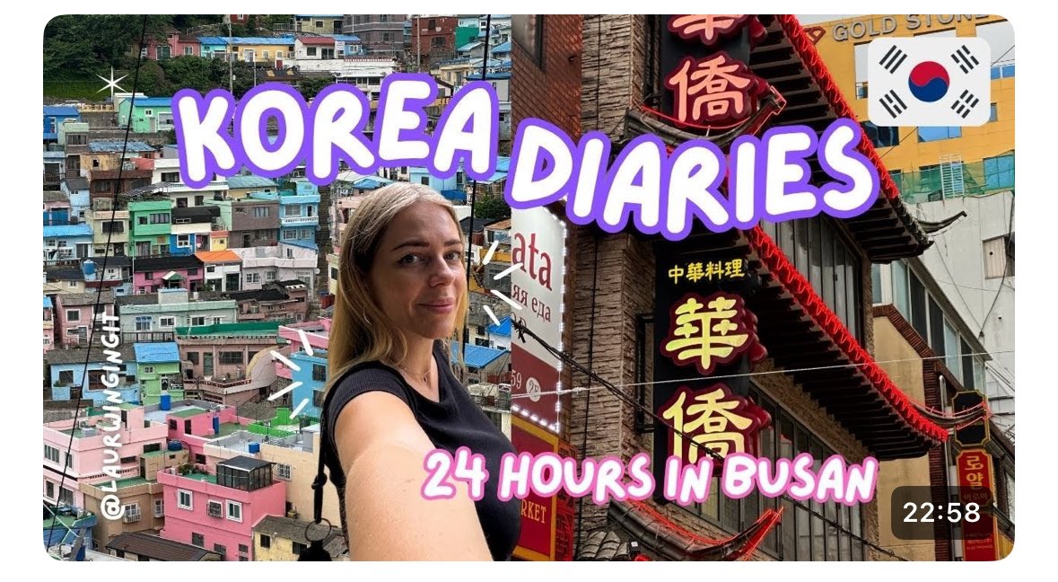 24 HOURS IN BUSAN 🇰🇷 🥢 gamcheon culture village + haeundae beach + amazing food 🥟 korea travel vlog

youtu.be/Vki8Sd733qA