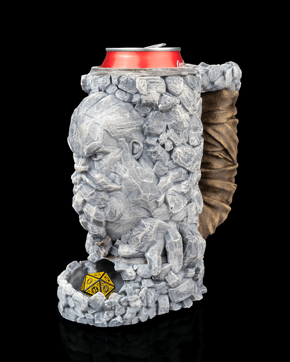 Base_3D_'s tweet photo. 🍻 Zwergenstyle trifft Rollenspiel! Dieser PLA-3D-Druck vereint Becher und Würfelturm – in einer epischen Steinoptik mit Zwergen-Gesicht und Fach für deinen D20. Perfekt für Dungeon Masters, Fantasy-Fans &amp; Sammler!

🎲 Dein nächstes Abenteuer beginnt mit einem Schluck! https://t.co/sQomTnSnyz