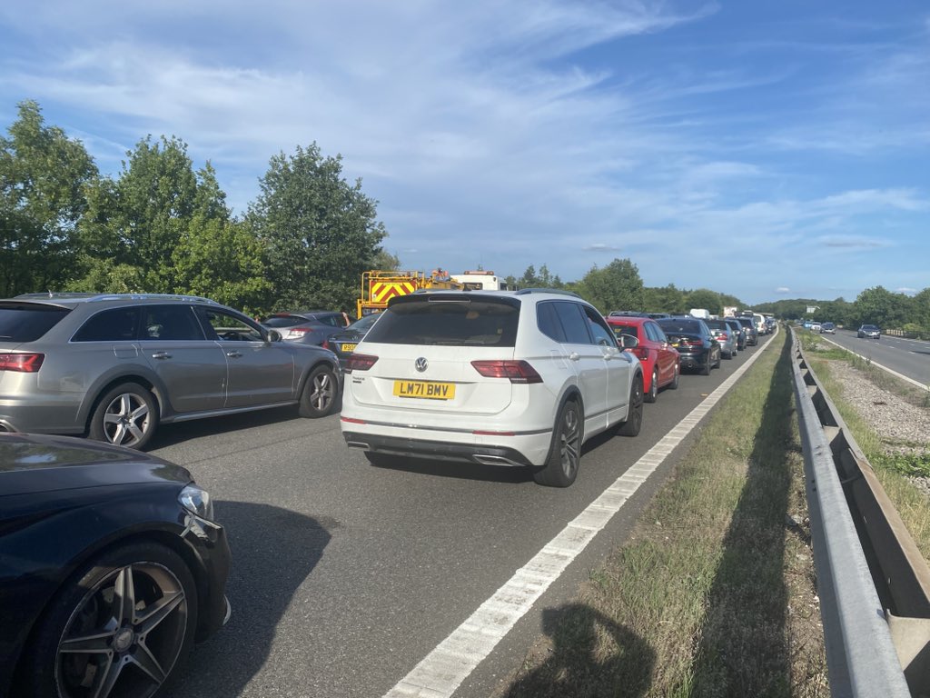 The M4 east between junction 14 and 13 now 

Not moved at all for the last 30 minutes