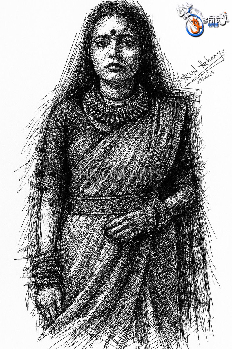 shivomarts's tweet image. Sketch of my friend Sathyashree as Kanaki 

#Sathyashree #Kanaki #ShivomArts