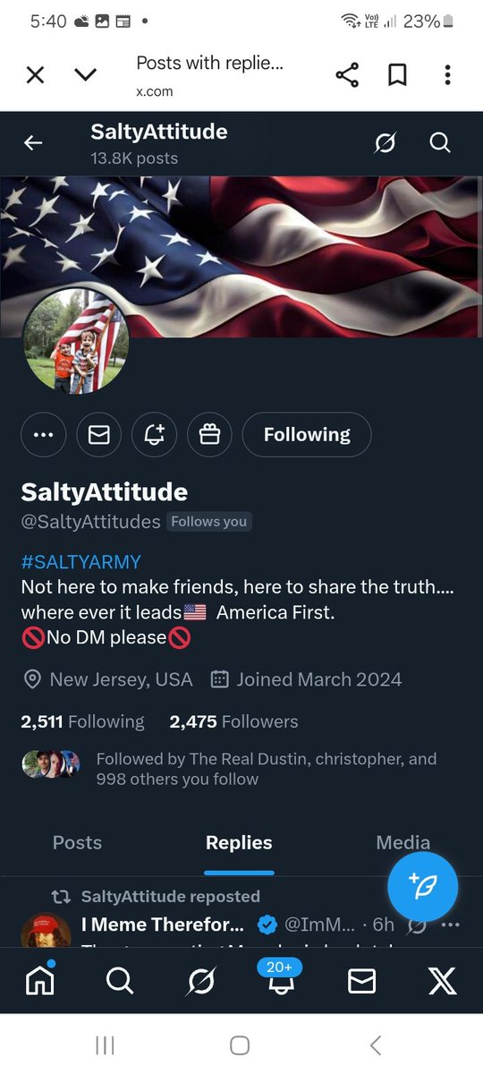 KJW (@hawkesbay69) on Twitter photo Can we help this account get some new friends please give <a href="/SaltyAttitudes/">SaltyAttitude</a> a follow, repost ๐ช ๐ซถ ๐ ๐ฅ ๐ฏ ๐บ๐ธ Can we help this account get some new friends please give <a href="/SaltyAttitudes/">SaltyAttitude</a> a follow, repost ๐ช ๐ซถ ๐ ๐ฅ ๐ฏ ๐บ๐ธ