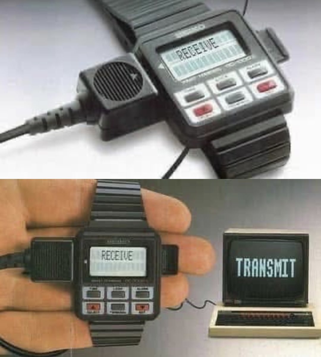 The Original Smartwatch? Seiko RC-1000 aka Wrist Terminal from 1984 could connect to your desktop computer like a Commodore 64, IBM, Apple IIe, or BBC Micro.