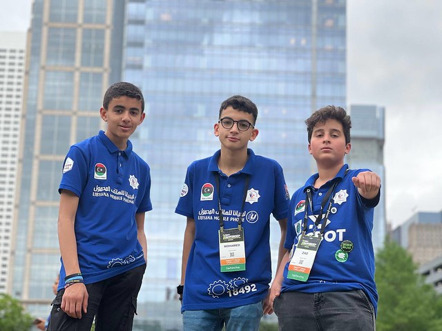 دعونا نسترجع معًا ذكريات بطولة العالم للروبوتات 2023 🤖❤️.

تحية لكل الفرق الليبية التي رفعت اسم بلادنا بكل فخر، وقدّمت مجهودات جبّارة في صناعة الروبوتات، والعمل الجماعي 🦾.

كنتم قدوة في الإصرار والإبداع … ومن خلالكم كنا ومازلنا نرى مستقبل ليبيا المشرق في ميادين التكنولوجيا✨.