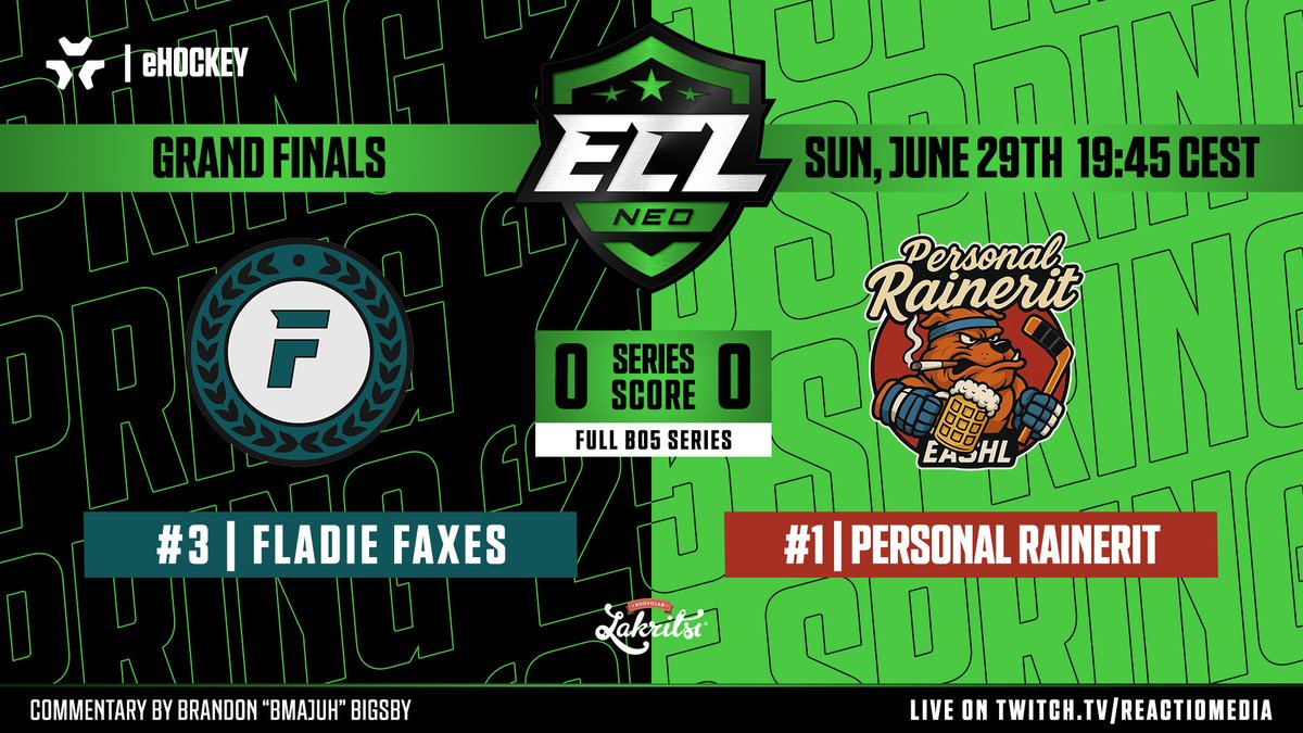 SportsGamer (@sportsgamergg) on Twitter photo ๐จ WE ARE LIVE! ๐จ
The #ECL25Spring Neo Grand Finals are underway!
๐ข Fladie Faxes vs Personal Rainerit ๐บ
๐บ Watch NOW: twitch.tv/ReactioMedia
๐๏ธ Brandon <a href="/bMaJuH/">MaJuH ๐ฅ</a> Bigsby on the call
#eHockey | #NHL25 | #KouvolanLakritsi ๐จ WE ARE LIVE! ๐จ
The #ECL25Spring Neo Grand Finals are underway!
๐ข Fladie Faxes vs Personal Rainerit ๐บ
๐บ Watch NOW: twitch.tv/ReactioMedia
๐๏ธ Brandon <a href="/bMaJuH/">MaJuH ๐ฅ</a> Bigsby on the call
#eHockey | #NHL25 | #KouvolanLakritsi