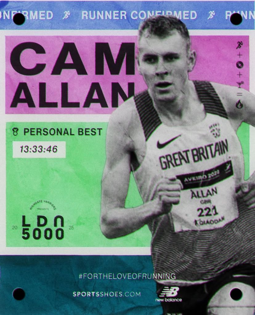 Highgate Harriers (@highgateharrier) on Twitter photo After a massive PB of 13:33:46 at the Comeback 5000m, the fastest math teacher in the game Cam Allen is joining our Men’s A Race.
📍Parliament Hill
 📆4th July 1800-2200
We are proud to present the LDN5000, proudly supported by <a href="/NBRunning/">New Balance Running</a> and
<a href="/sportsshoes_com/">sportsshoes_com</a>. After a massive PB of 13:33:46 at the Comeback 5000m, the fastest math teacher in the game Cam Allen is joining our Men’s A Race.
📍Parliament Hill
 📆4th July 1800-2200
We are proud to present the LDN5000, proudly supported by <a href="/NBRunning/">New Balance Running</a> and
<a href="/sportsshoes_com/">sportsshoes_com</a>.