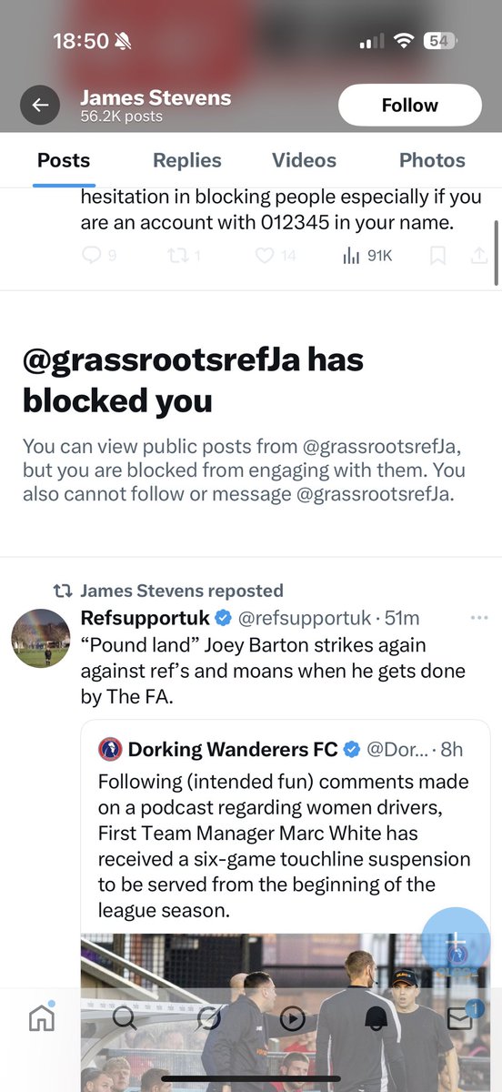 What a clown. Blocked after one tweet! Helmet!