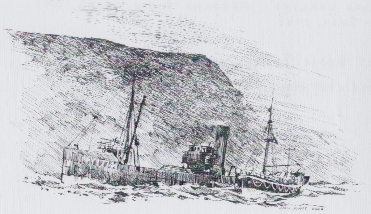 OTD 1941 Whitby's Lifeboat the RNLB Mary Ann Hepworth was launched to assist the Minesweeper HMS Lord Darling which was ashore under North Cheek at Robin Hoods Bay. After a difficult rescue in the surf the Lifeboat successfully took the crew of 21 off the stricken vessel.