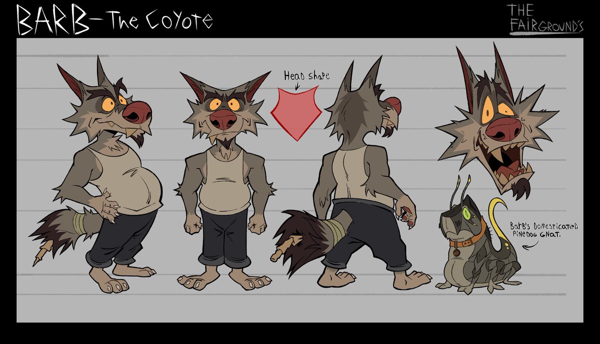carbonrodent's tweet image. New Barb reference sheet just in time for Artfight!