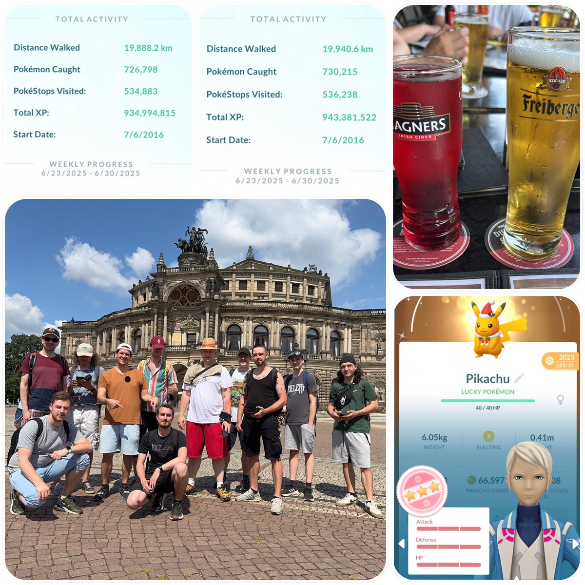 And a great weekend comes to an end. Very hot - was hard to cool down the phone. Jumping from shadow to shadow. Thanks for visiting me in Dresden all the awesome friends here and for hanging out. 💙💎