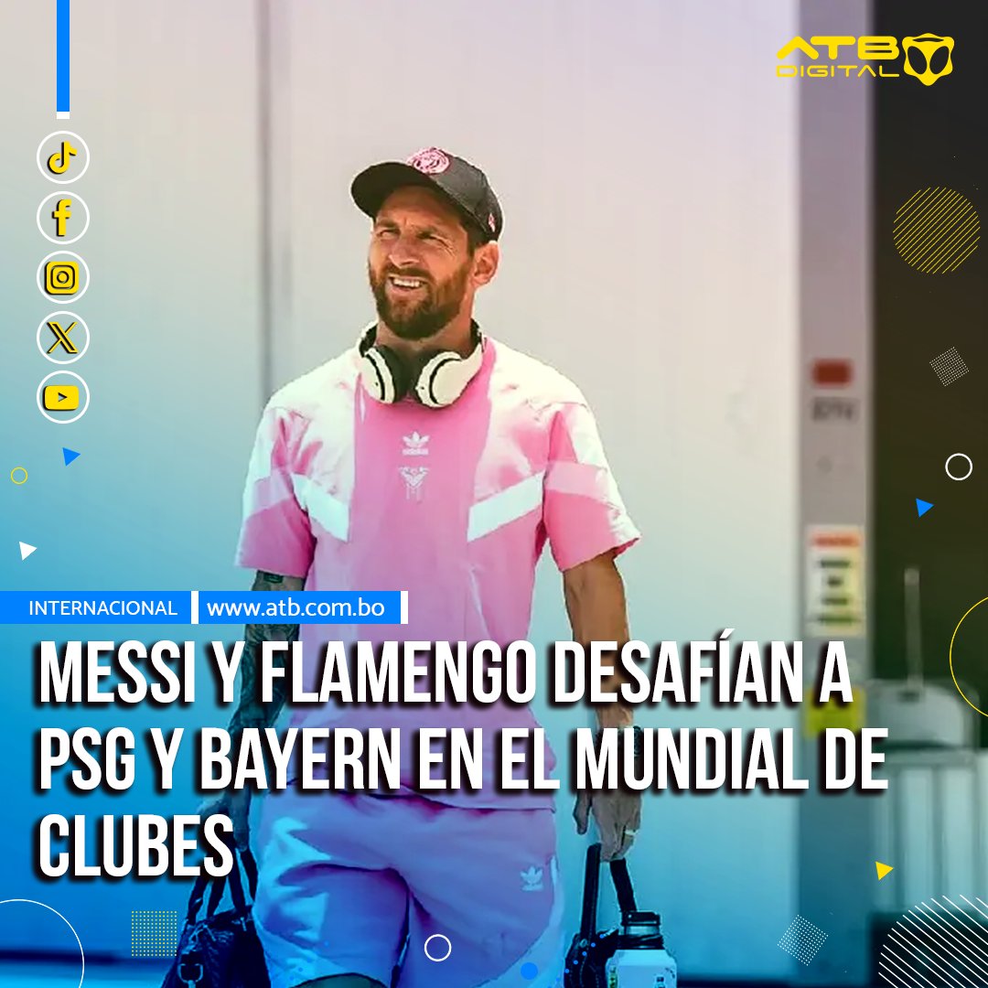 EnConexionbol's tweet photo. París Saint-Germain y Bayern de Múnich ponen en juego el domingo su prestigio frente al Inter Miami de Lionel Messi y el Flamengo, en un Mundial de Clubes en el que ya probaron la lona en la fase de grupos.
#ATBDigital #ATBInforma #ATBNoticias #ATBLaPaz #PSGvsInterMiami #Messi https://t.co/pf0dvXHduj