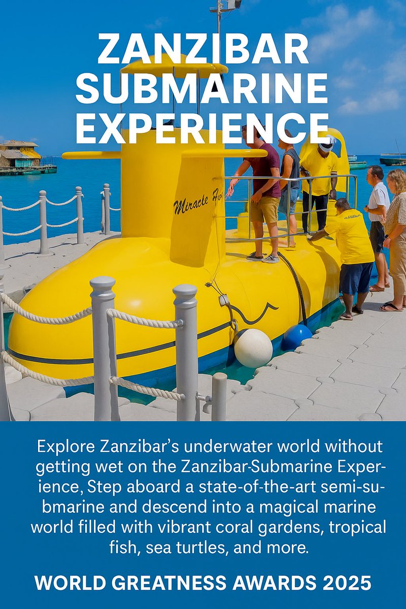 DrBusinge's tweet image. 🌊🔱 Zanzibar Submarine Experience 🚤🐠An Exclusive World Greatness Awards Excursion #worldbookofgreatness #worldgreatnessawards #civilityhumanitarian #Zanzibar2025