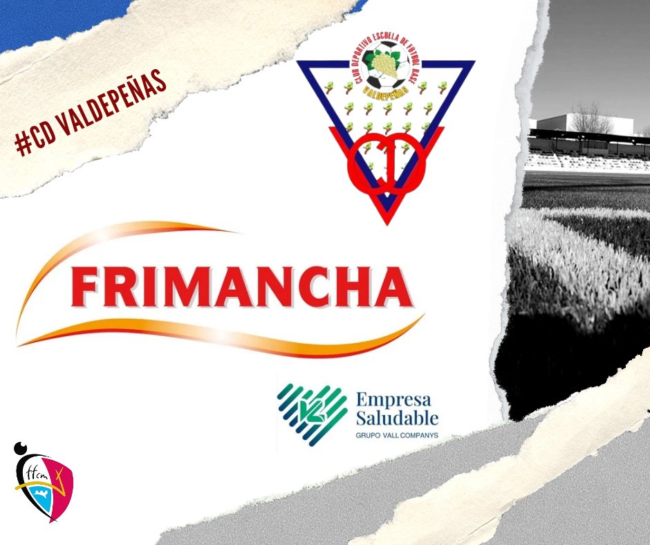 CD_Valdepenas's tweet photo. FRIMANCHA se convierte en sponsor importante del Carretero Maquinaria Agrícola C.D. Valdepeñas.
Se une al proyecto para contribuir con el deporte base y el fútbol en Valdepeñas, desde categorías inferiores al primer equipo, dentro de su proyecto de empresa saludable. https://t.co/WnBRsRarNY