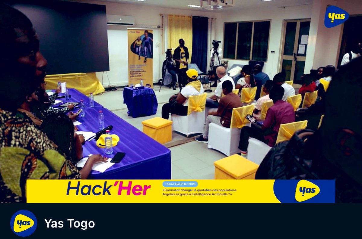 fyouzan's tweet image. #HackHer #Yogo | Suivez en direct la présentation des Pitchs des 10 finalistes du Hack’Her, le hackathon 100% féminin by Yas Togo 👇🏽

linkedin.com/posts/yas_togo…
