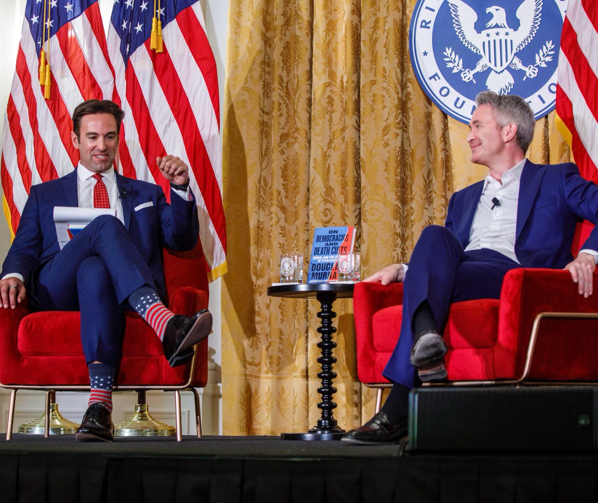Elex Michaelson (@elex_michaelson) on Twitter photo Our conversation with <a href="/DouglasKMurray/">Douglas Murray</a> at <a href="/nixonfoundation/">Richard Nixon Foundation</a> is now streaming!
We discuss Israel, Iran, Pres. Trump, Zohran Mamdani & more.
📺 Watch: youtu.be/rV5btXLxzYc?si…
👂 Listen to the podcast: podcasts.apple.com/us/podcast/the… Our conversation with <a href="/DouglasKMurray/">Douglas Murray</a> at <a href="/nixonfoundation/">Richard Nixon Foundation</a> is now streaming!
We discuss Israel, Iran, Pres. Trump, Zohran Mamdani & more.
📺 Watch: youtu.be/rV5btXLxzYc?si…
👂 Listen to the podcast: podcasts.apple.com/us/podcast/the…