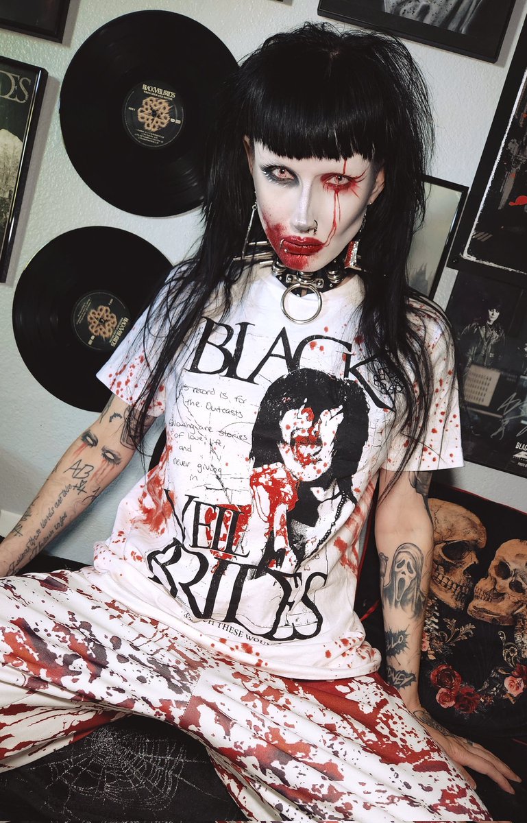 Owning this shirt feels like Im wearing a piece of my origin story, honoring the anthem that saved so many of us. Knives and Pens was just the beginning.🩸