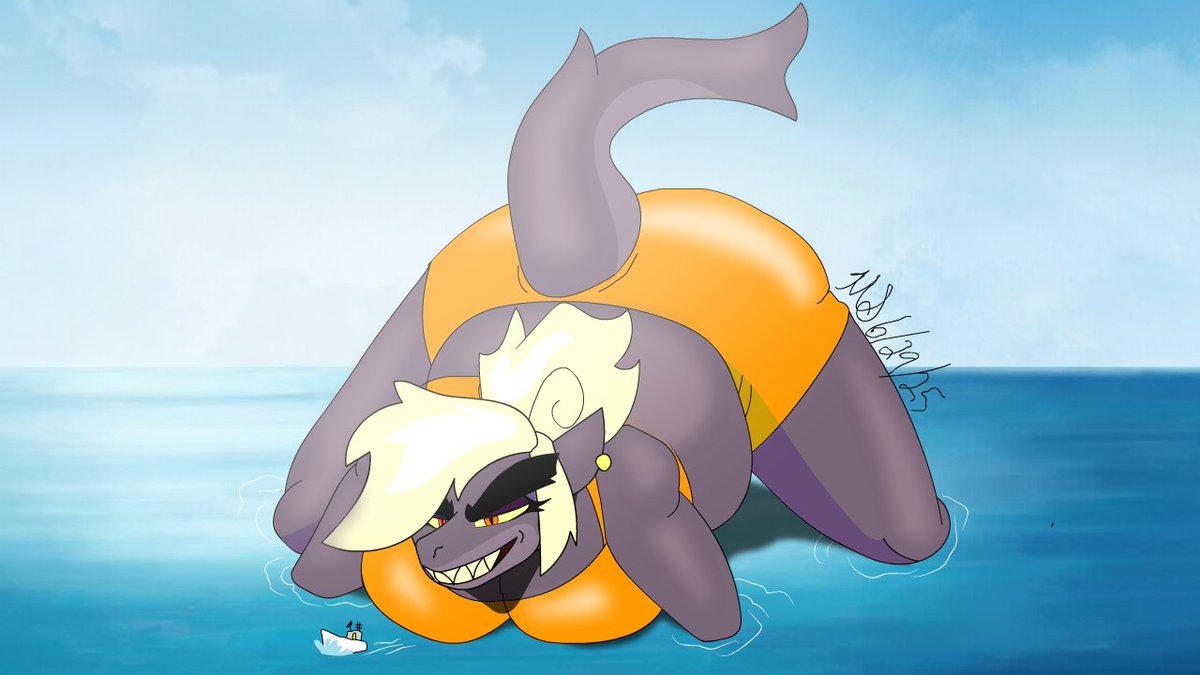 Trash Panda Animator (@racoonanimator) on Twitter photo Decided to do some doodle break fanart of the lovely shark giant lilith by the amazingly talented <a href="/ThaddeusMcBoosh/">🦋BskyMcBoosh🦋</a> !
#SizeTwiter #fanart #ArtistOnX Decided to do some doodle break fanart of the lovely shark giant lilith by the amazingly talented <a href="/ThaddeusMcBoosh/">🦋BskyMcBoosh🦋</a> !
#SizeTwiter #fanart #ArtistOnX