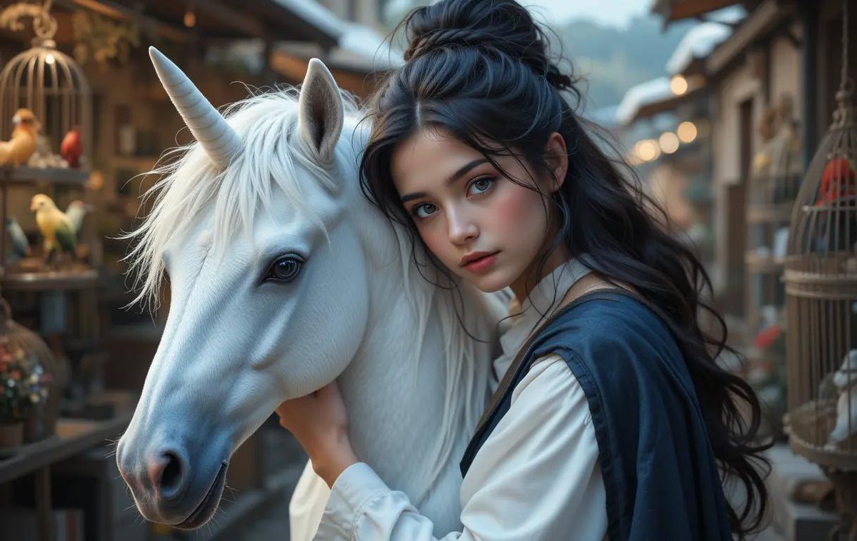 bi96ctor's tweet photo. Ena and the unicorn.
#AIart #aiartcommunity #AIArtistCommunity #girl #AIArtWork #digitalart #GoodnightXFriends #AIArtistCommunity #fantasyart #AIart #AIart #AIart #goodnight #unicornios #timecaptured #AIイラスト #goodnight #おやすみなさい https://t.co/mliwmuFqsR