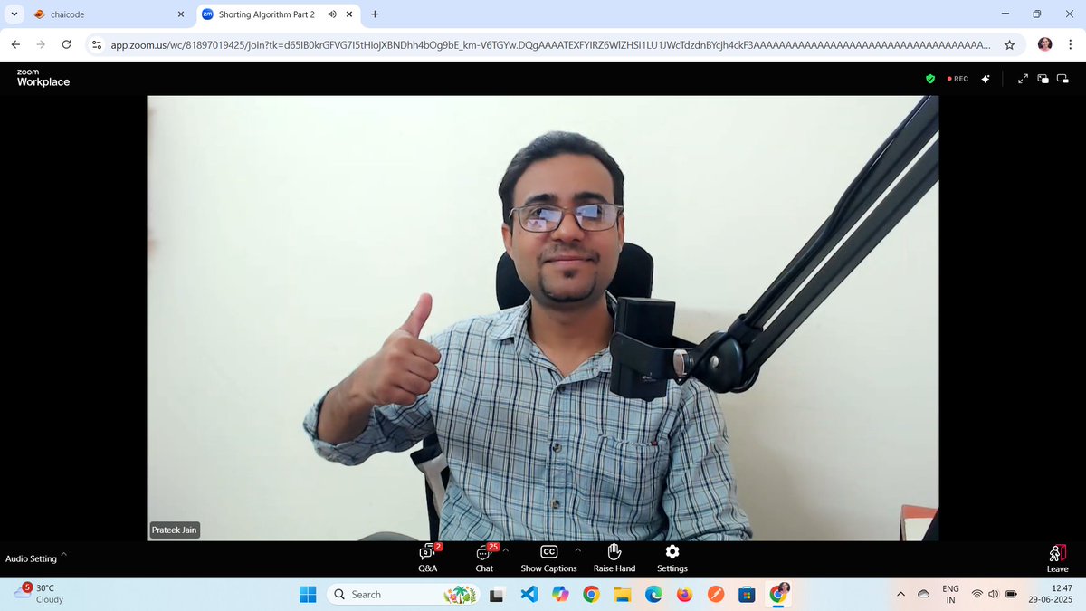 Satyasandhya__'s tweet image. 📚#Class17 of learning DSA with C++
🔹Today’s session focused on advanced sorting and heap data structures: Merge Sort, Quick Sort, Heap Sort, and a deep dive into Max and Min Heaps — building solid DSA foundations! 💪
@ChaiCodeHQ @Hiteshdotcom @PrateekJain027