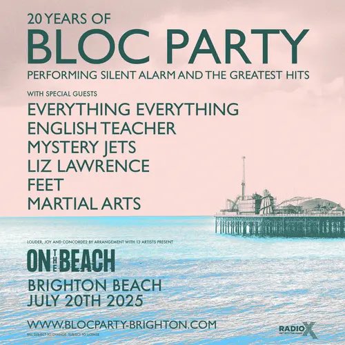#onthebeach x2 bloc party tickets for sale as no longer can make it. £100 for both