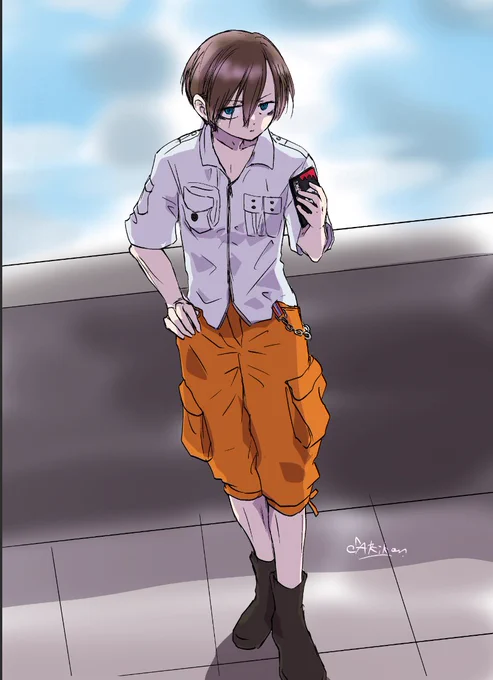 好きな男の子にはしっかり男でいて欲しい派なのでカッコよく京太郎を描けたらイイナ #僕ヤバ #僕ヤバファンアート