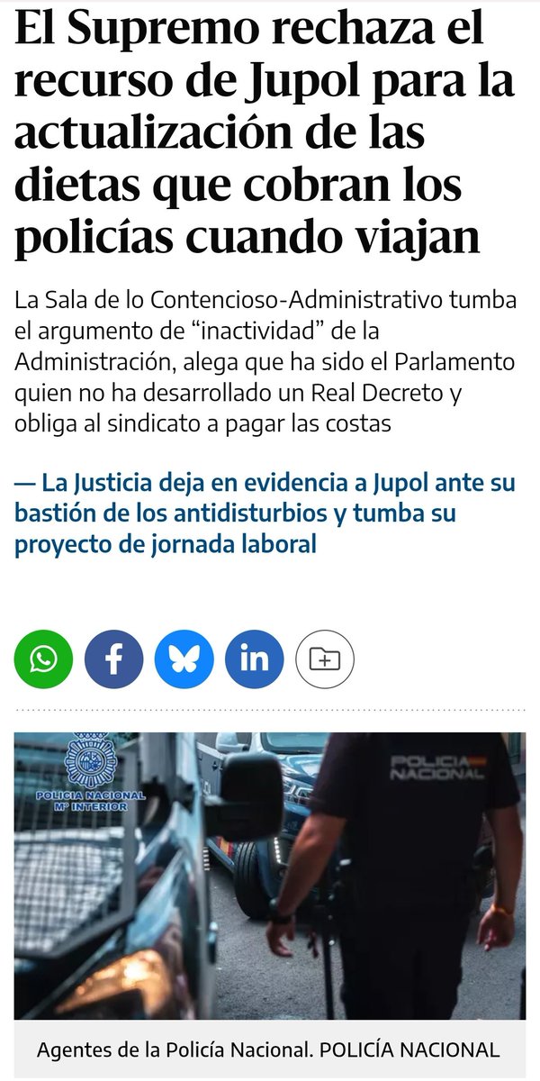 NatanEspinosa2's tweet image. Por las dietas de las FCSE:

1️⃣Proponen mesas de trabajo 
2️⃣Otros pierden Demandas en el Supremo

¿Y la unión por la #EquiparacionYa para bloquear el Consejo de Policía?

No hay medida de presión más fuerte que el
👉CONFLICTO COLECTIVO INDEFINIDO
🆘️¿Para cuando?
#EquiparacionYa