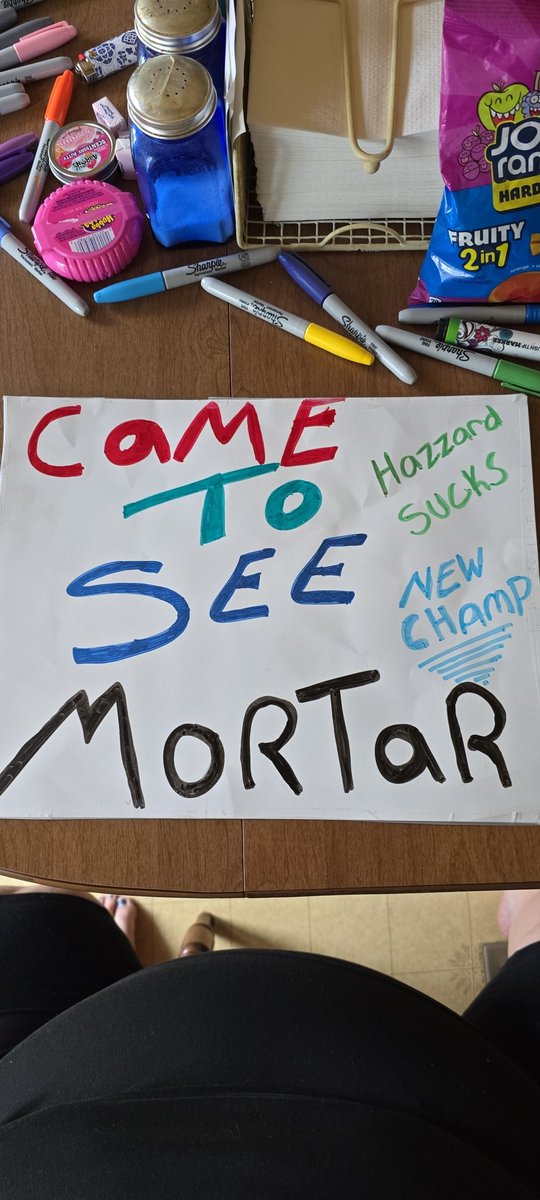 HisQueen_81's tweet image. All ready for tonight for EWA seing @IAMMORTAR @the_gnomie @bearbronsonBC