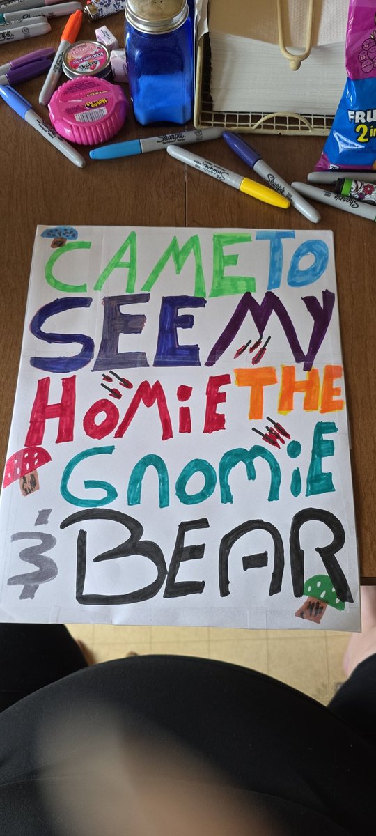 HisQueen_81's tweet image. All ready for tonight for EWA seing @IAMMORTAR @the_gnomie @bearbronsonBC