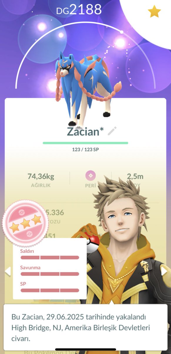 #Zacian 💯🤩 #PokemonGo #Perfect #Hundo #4Star #PokemonGoRaids Thank you so much 🙏🏻 <a href="/tLicious11/">Tlicious</a>