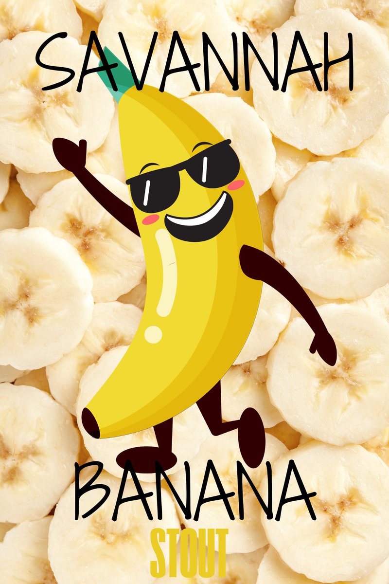 In honor of #savannahbananas coming to Coor’s Field this summer Trinity Brewing releases are limited edition Chocolate-Banana Stout. Notes of chocolate, and oh so sweet banana!