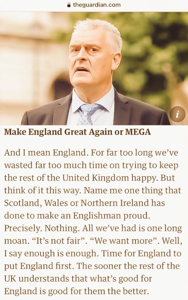 happymonkey1874's tweet image. Come on England! 🏴
You got Brexit done, now finish the job and get TRUE independence! 🏴
It's England's time to soar, burden of the Scotch no more! 🏴
You can do better as a truly sovereign nation! 🏴
Make
England
Great
Again
#MEGA #englishindy #freeengland