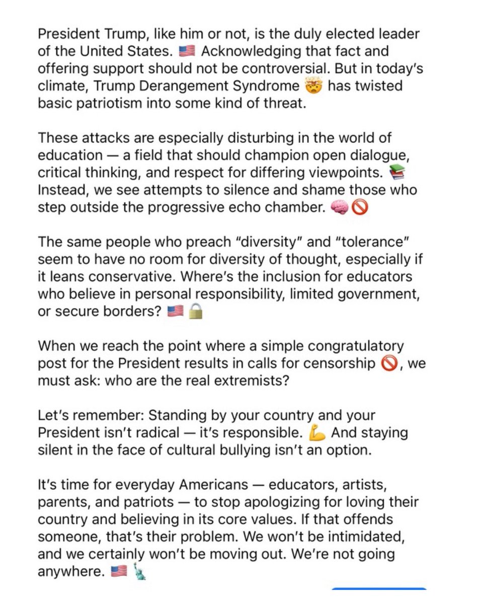 🚨 When did supporting the President become controversial? Liberals attack patriotism and threaten to leave the country. Good riddance. 🇺🇸 True Americans don’t cut &amp; run — we stand for faith, family &amp; freedom. 🗽 <a href="/realDonaldTrump/">Donald J. Trump</a> <a href="/SarahHuckabee/">Sarah Huckabee Sanders</a> <a href="/ArkansasEd/">Arkansas Department of Education</a> <a href="/FoxNews/">Fox News</a> <a href="/NEWSMAX/">NEWSMAX</a>