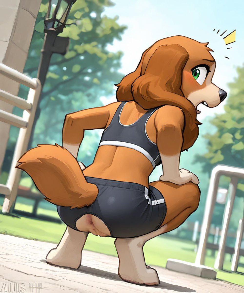 “Oh fudge.. Not again-!”

Poor pup’s going to have to walk home in a pair of ripped shorts.