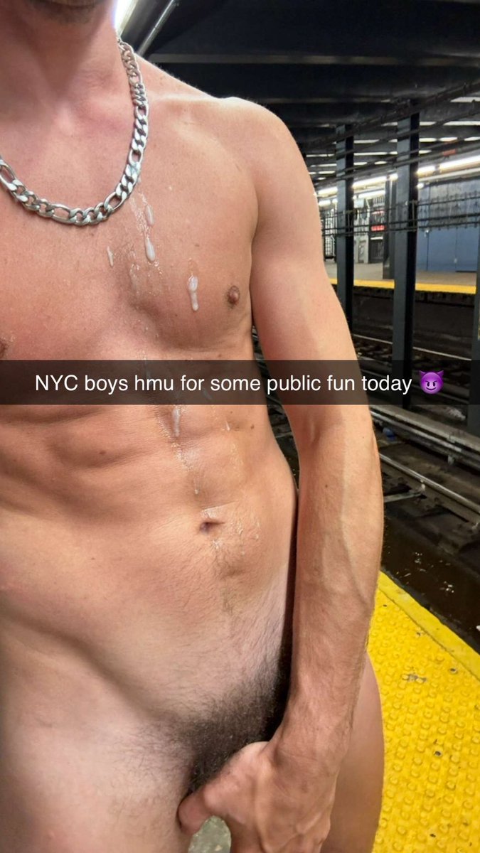 NYC boys in my DMs for some public group action today 😈