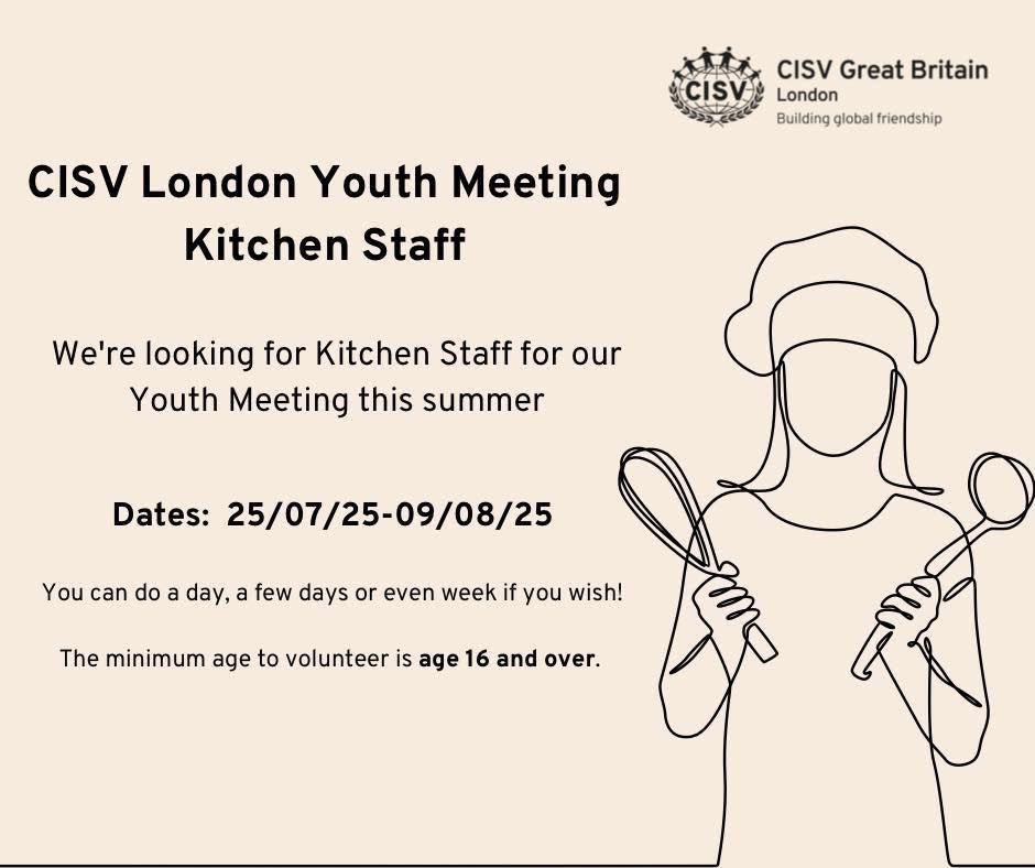 Thank you to everyone who signed up yesterday 👏 

We are specifically looking for Kitchen Staff on:

1 person 29th July age 16+
2 people 30th July age 16+
2 people 31st July age 16+

Our campsite is located 5 mins from a tube station. 

Sign up here: volunteersignup.org/HQMT
