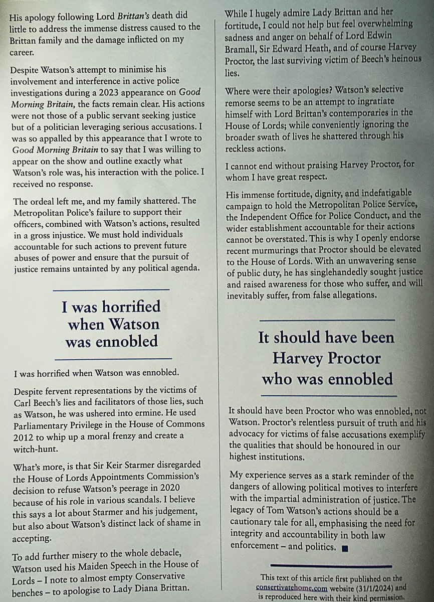 FalselyAccusedSupportOrg (@accusedorg) on Twitter photo Paul Settle, who oversaw the investigation into the alleged Westminster 'paedophile ring', in <a href="/FACTukorg/">FACT</a> News
'It should have been <a href="/KHarveyProctor/">Harvey Proctor</a> who was ennobled' rather than Tom Watson, says Settle
<a href="/tom_watson/">Tom Watson</a> has blocked FASO on X (with no explanation)
<a href="/EmpowerInnocent/">Empowering the Innocent (ETI)</a> Paul Settle, who oversaw the investigation into the alleged Westminster 'paedophile ring', in <a href="/FACTukorg/">FACT</a> News
'It should have been <a href="/KHarveyProctor/">Harvey Proctor</a> who was ennobled' rather than Tom Watson, says Settle
<a href="/tom_watson/">Tom Watson</a> has blocked FASO on X (with no explanation)
<a href="/EmpowerInnocent/">Empowering the Innocent (ETI)</a>