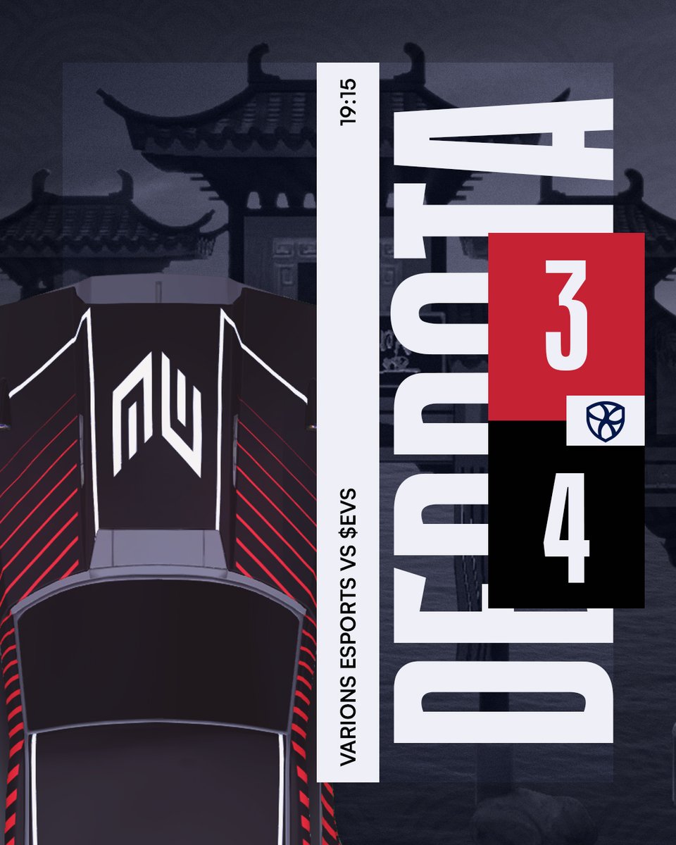𝗗𝗘𝗥𝗥𝗢𝗧𝗔 | #RocketLeague ⛩️
 
No ha podido ser, pero lo hemos intentado.

GGs 🫱🏼‍🫲🏻 #$EVS 

#GoVRN ❤️