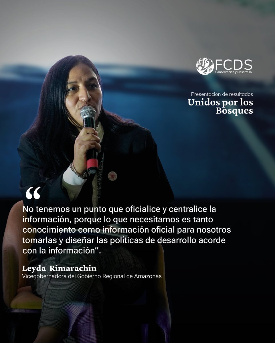 FCDS_Peru's tweet image. 🌿El panel del evento #UnidosPorLosBosques, conformado por Lucía Ruiz, exministra del Ambiente; Leyda Rimarachín, vicegobernadora de Amazonas; y César Gonzales, director de Radio Madre de Dios, coincidió en que la comunicación es clave para el desarrollo territorial. Resaltaron…