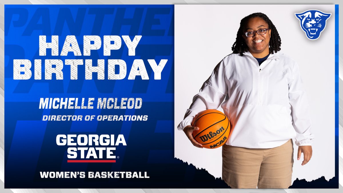 GSU_WBasketball's tweet image. Wishing a special Happy Birthday to our Director of Ops, Michelle 馃コ馃帀
We hope you have a great day!
#LightItBlue | #FamilyByCHOICES
