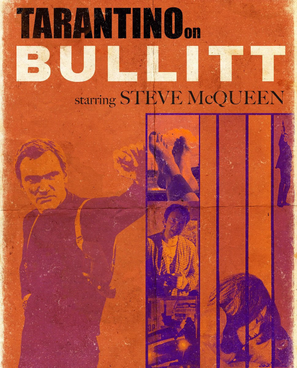 TheTapesArchive's tweet photo. 🎬 NEW VIDEO: Quentin Tarantino on Steve McQueen's Bullitt.

He breaks down the iconic film:
• McQueen vs. Newman
• Why Steve finally said yes
• A cop movie that ignored the plot
• And the chase that changed cinema

Out now! https://t.co/4mtShciZZt