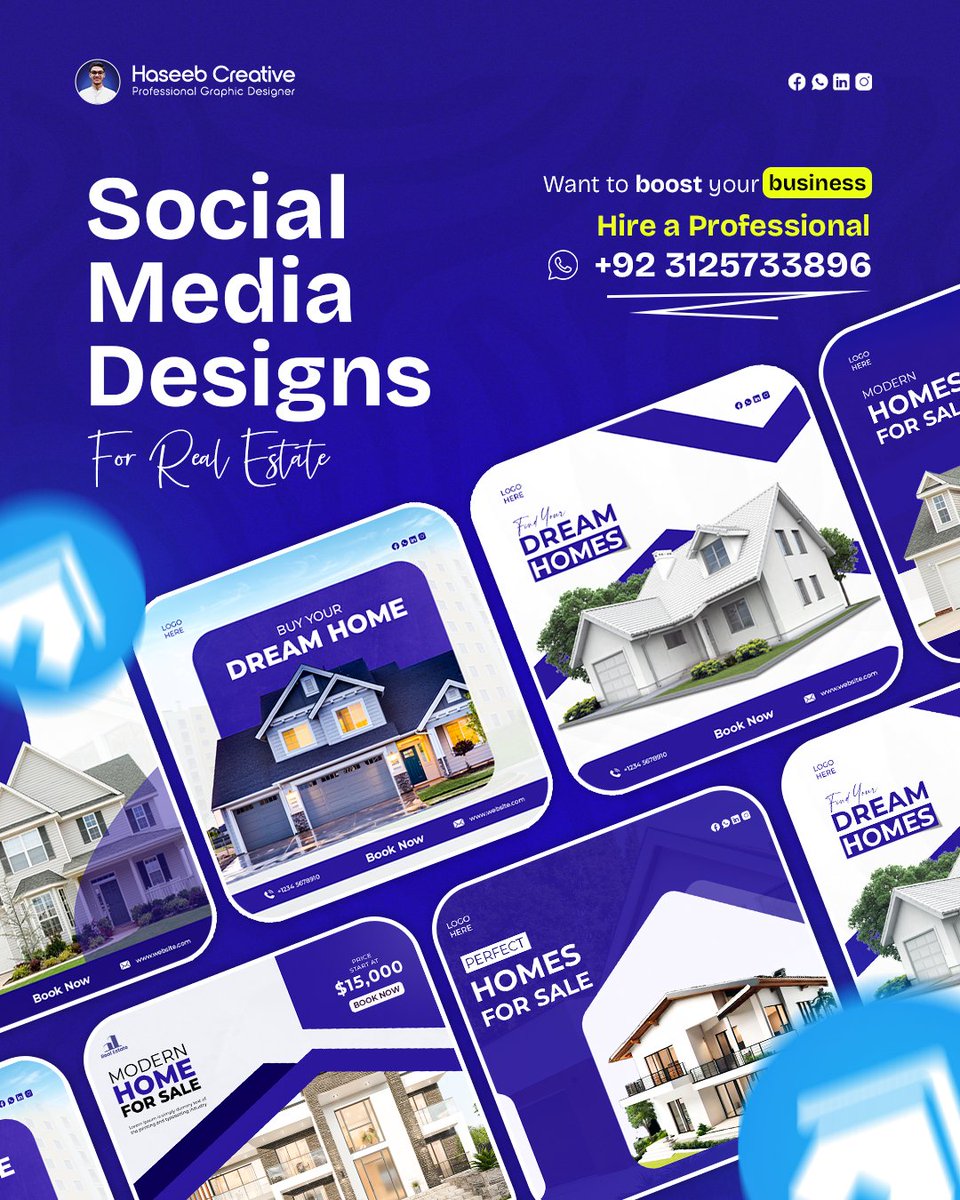 Haseeb_creative's tweet photo. Hello everyone! I’m back with some stunning social media designs specially crafted for the real estate industry.

Let’s boost your brand and grow your sales together!
DM me today to get started.

#RealEstate #RealEstateDesign #PropertyMarketing #RealEstateSocialMedia #DreamHomes https://t.co/l7oIYnjN43