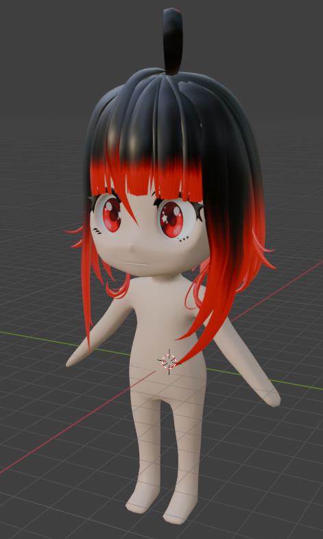 KriszSwainer's tweet photo. #ENVtuber #VtuberUprisings #Vtuber #3DModel #Chibi #blender #AnimeArt 

❗UPDATE❗
- New body
- Some new textures
- Hair https://t.co/UCtXnqz2xx