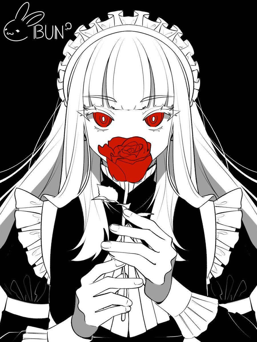 The white haired girl 🌹- L 

#fatamoru #ファタモルガーナの館

[ Please no spoilers! We just started the game!]