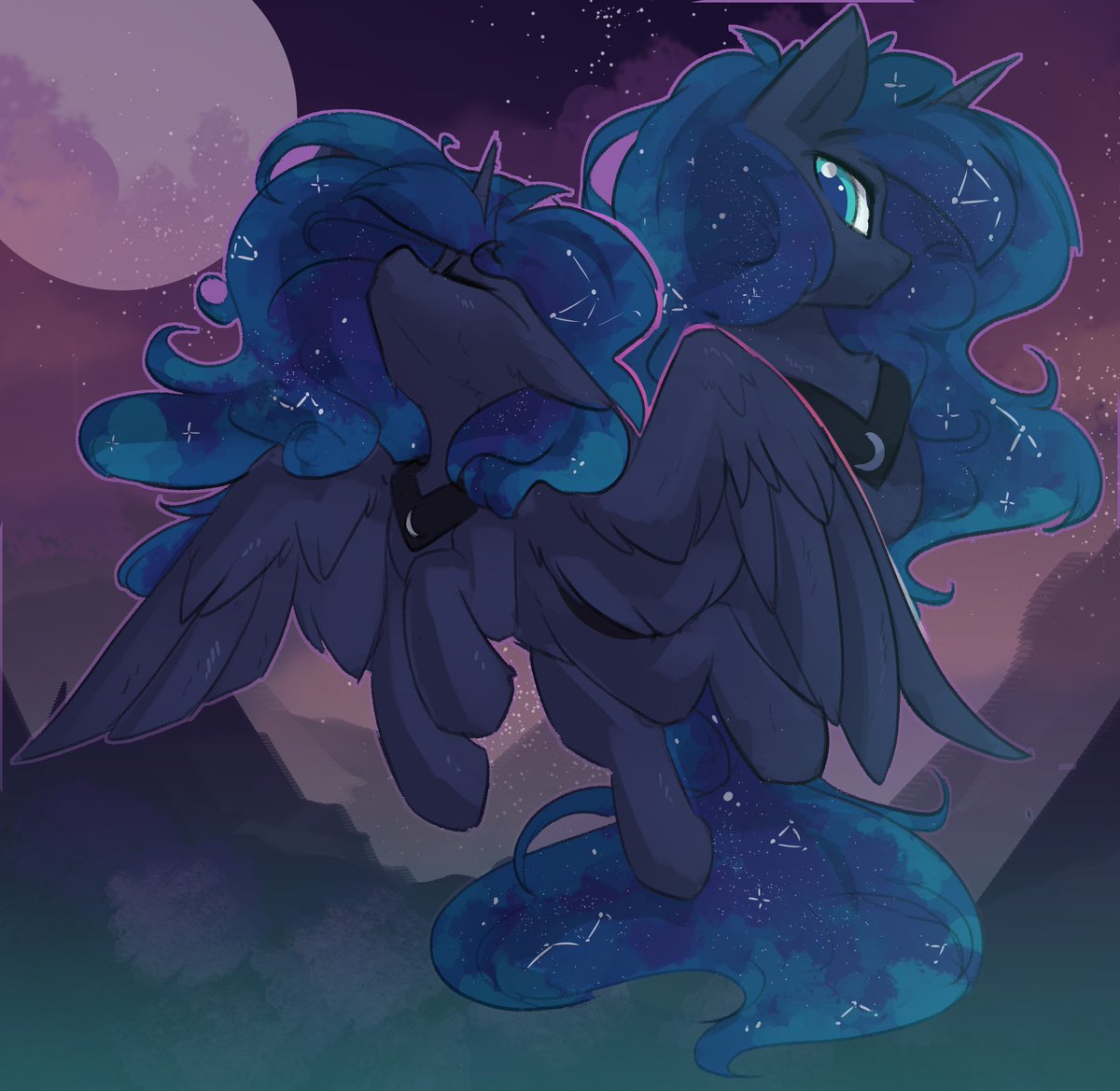 I am just in the mood for moon today... 

deviantart.com/xxbeariexx/art…