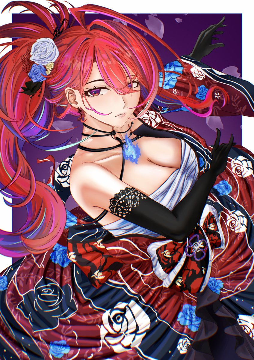 rabkong0903's tweet image. Scarlet Sakura

 #BloodflameArt
