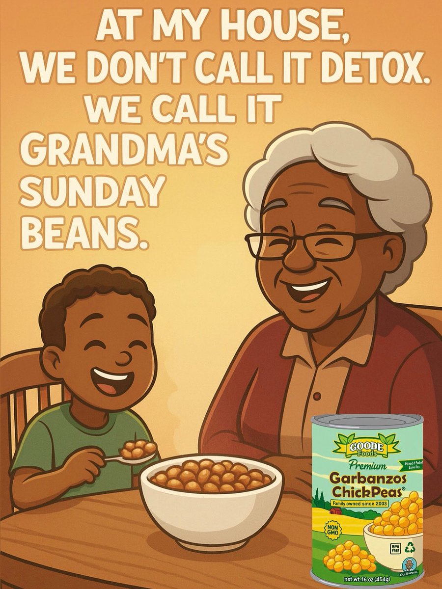 goodefoodsfam's tweet image. At my house, we didn’t need a cleanse… we had Grandma’s bean pot bubbling every Sunday. 🫘✨ Gut health, good laughs, and Goode memories.
Tag someone who grew up with that one magical pot of beans.